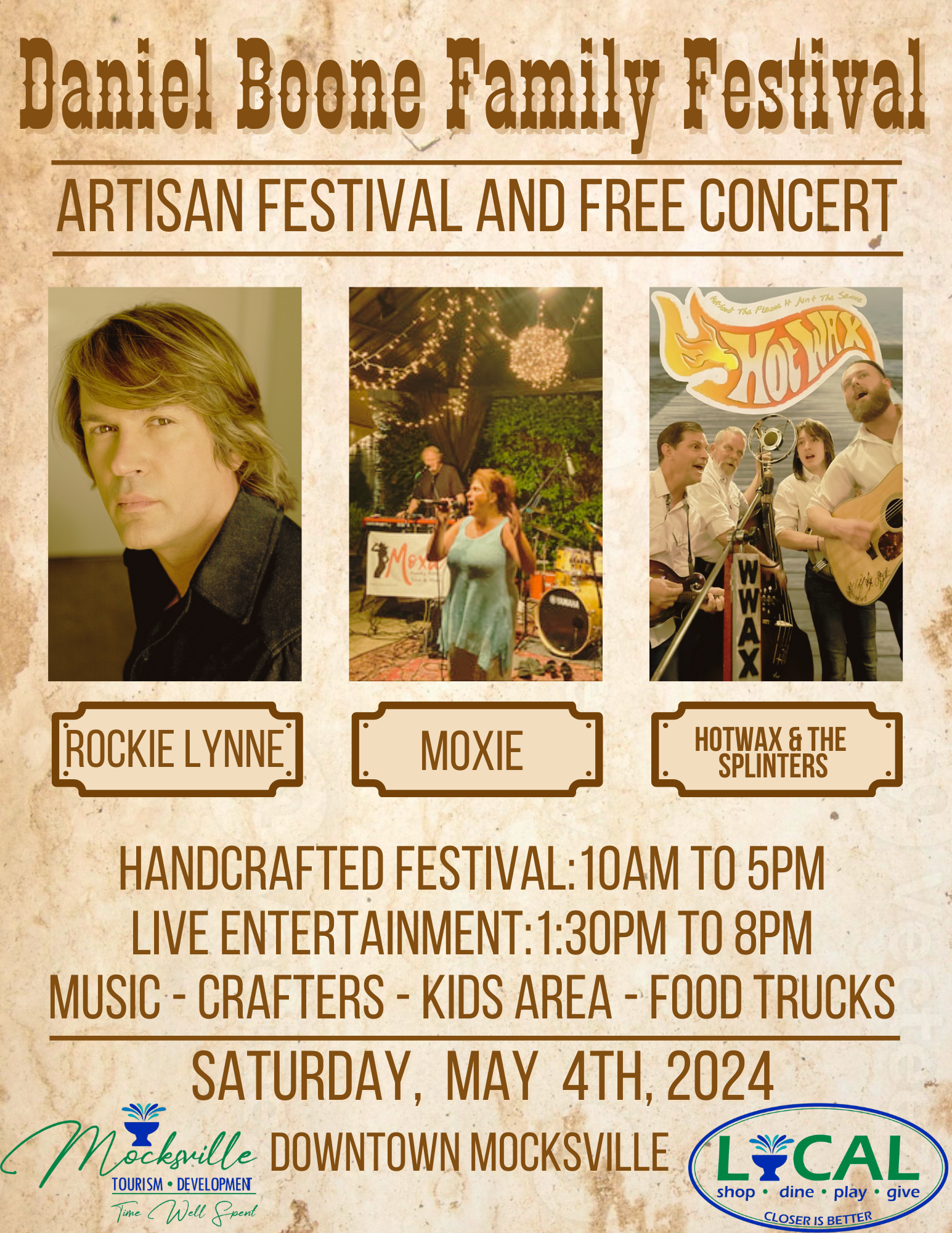 Daniel Boone Family Festival Poster for 2024 