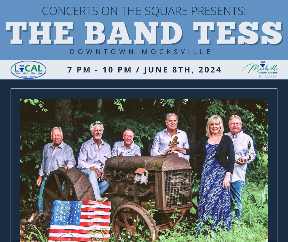 The Band Tess takes center stage Saturday night, June 8, 2024,  from 7-10 p.m. in the quad near Restaurant 101.